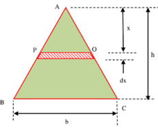 MOMENT OF INERTIA OF TRIANGULAR SECTION